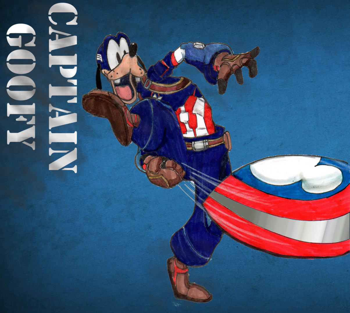 Captain Goofy - Captain America