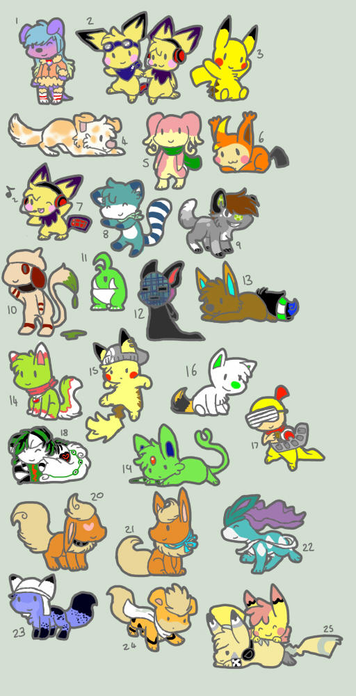 Simple Chibi group 1 by Star-Swirls on DeviantArt