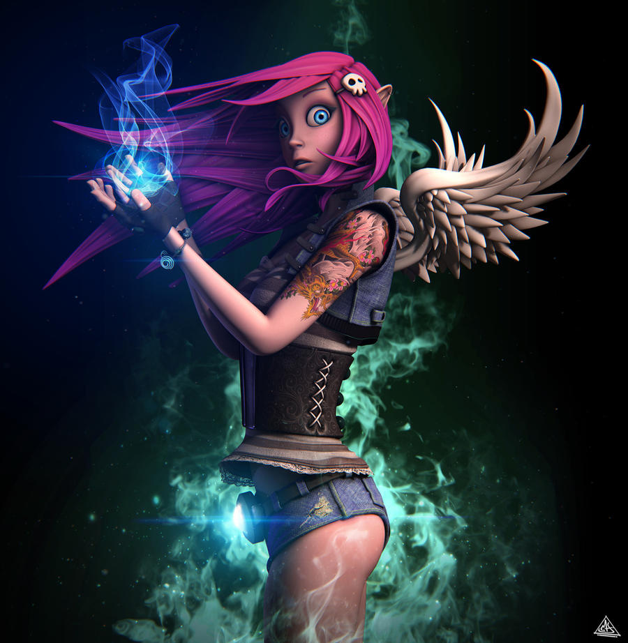 Sweet Cyberpunk Fairy