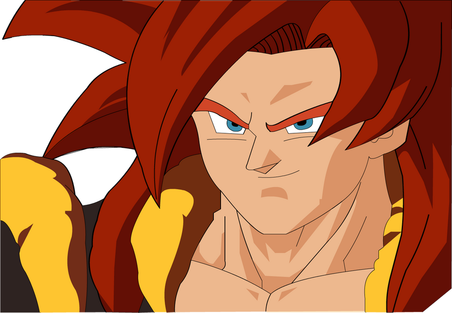 Gogeta ssj4 colored by kondziol99 on DeviantArt
