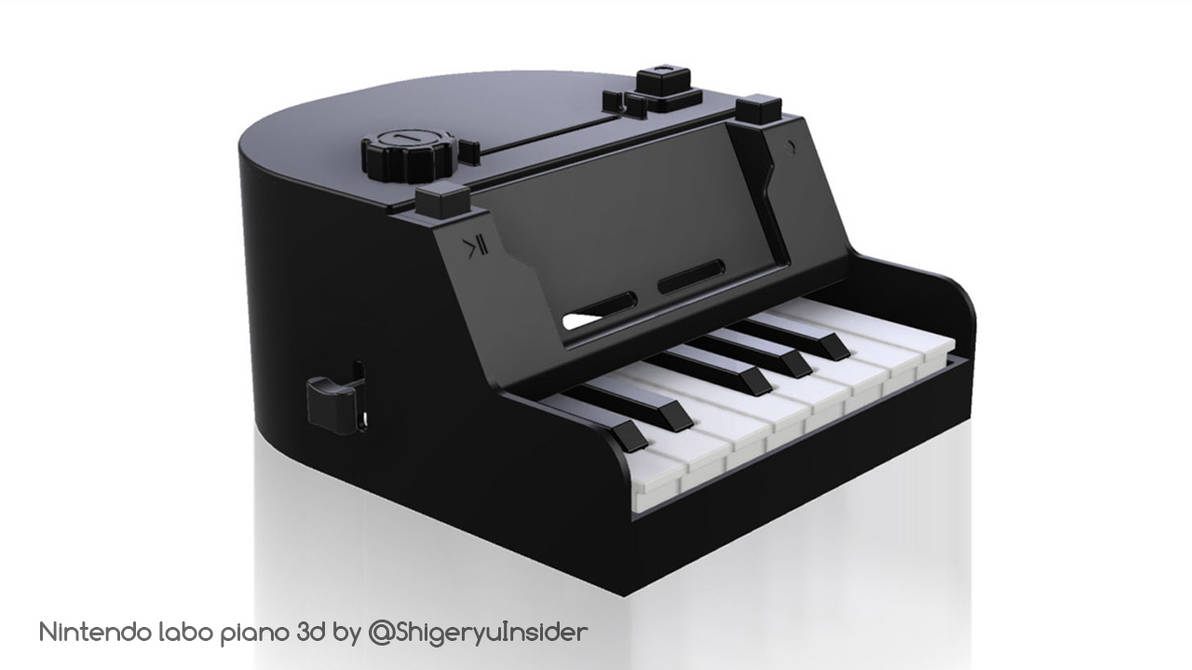 Nintendo labo piano in 3d by emanon01