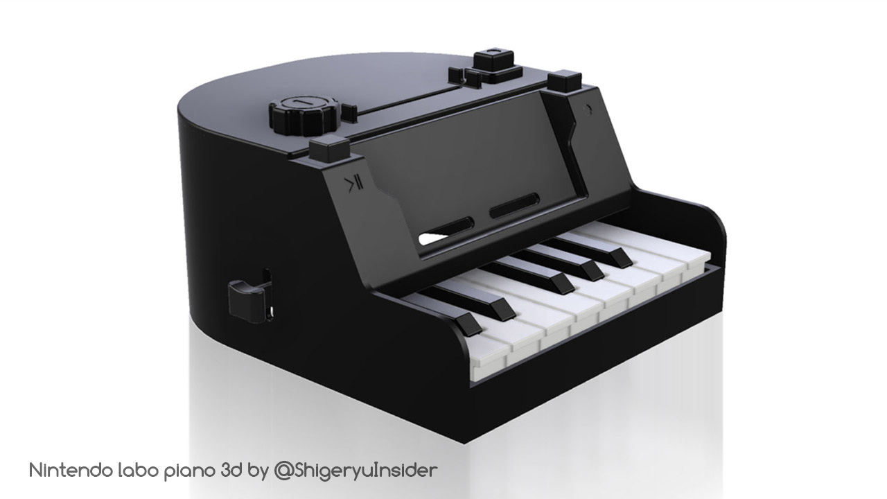 Nintendo labo piano in 3d by emanon01