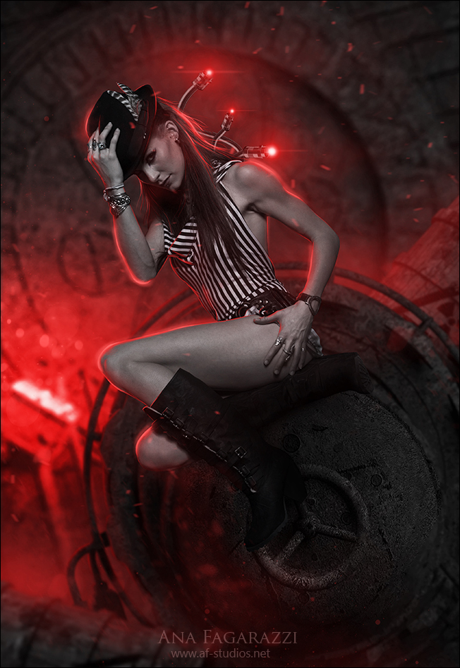 steampunk lady by AF-studios