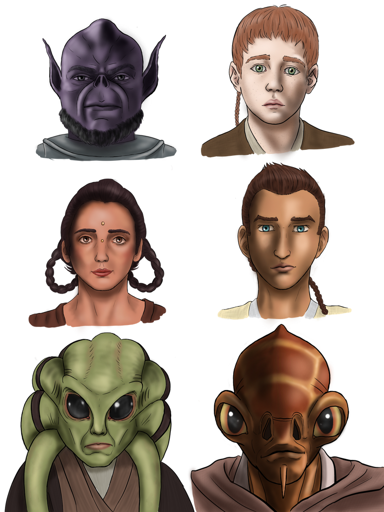 Quilb Star Wars portraits 4 by ninjonnyuszi on DeviantArt