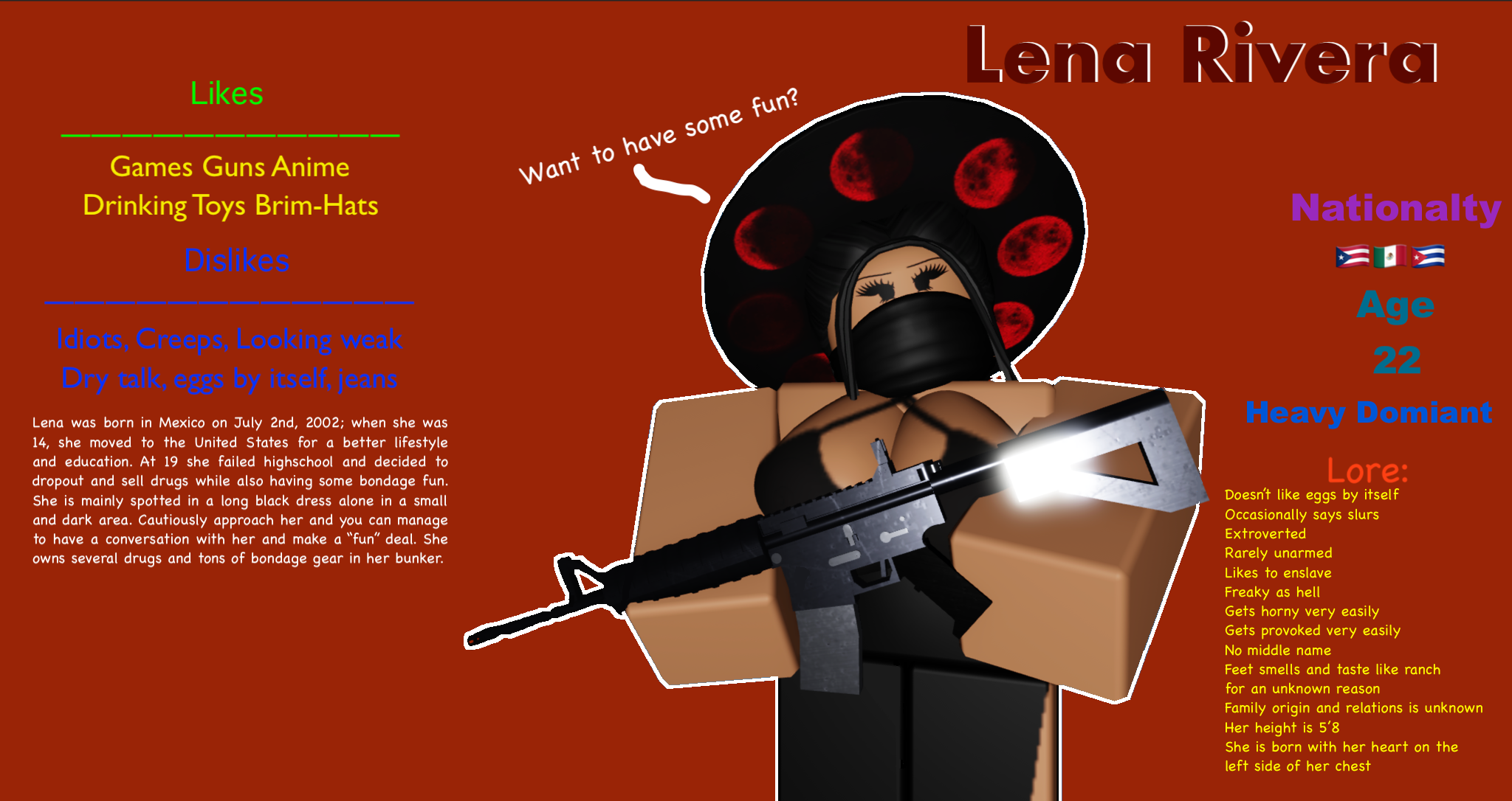 OC lore by MakeUsernameHere on DeviantArt