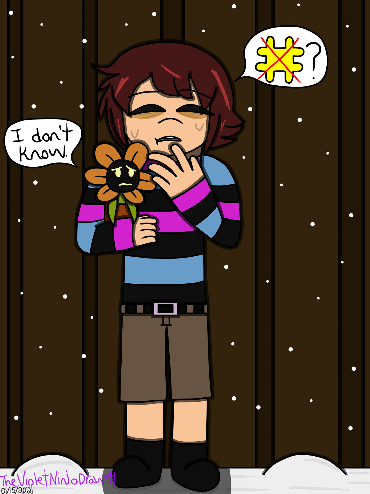 Underfell Frisk And Flowey By Thevioletninjadraws4 On Deviantart Underfell Frisk And Flowey By Thevioletninjadraws4 On Deviantart