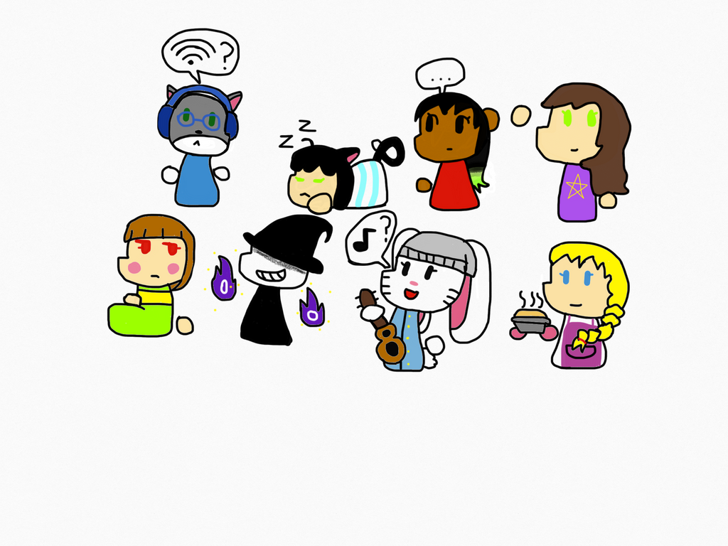 Chibi Random Character Random chibi sheet by CrystalViolin321 on DeviantArt