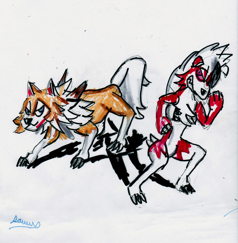Scringpuff Evolution Line Rockruff evolutions by Cartoontriper on DeviantArt