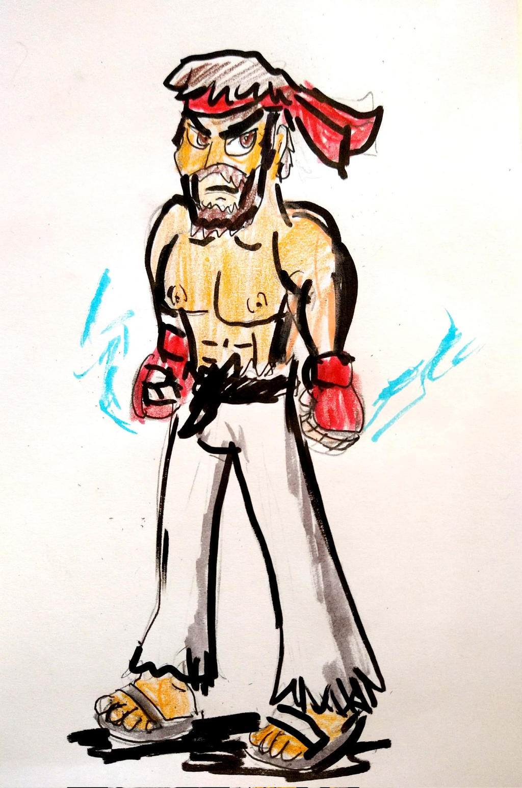 Bearded Ryu by Cartoontriper on DeviantArt