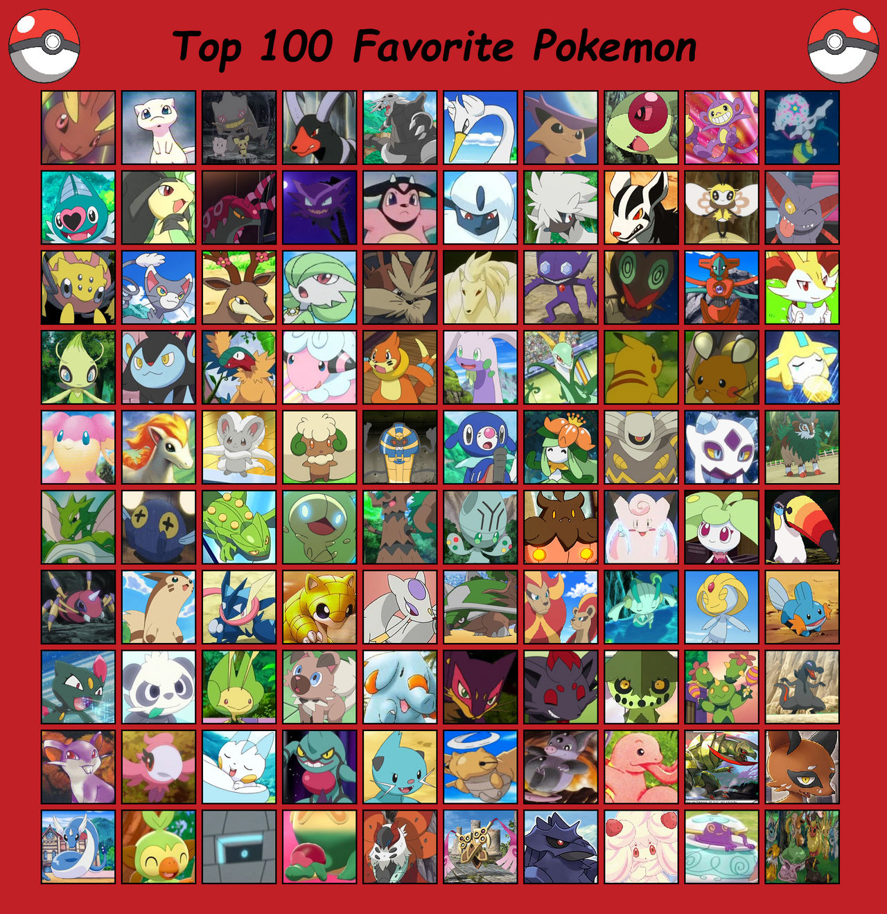 det er smukt salami Thrust Top 100 Favorite Pokemon by Batscree on DeviantArt