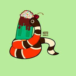 Inktober Day 29 -  Snake + Popsicle