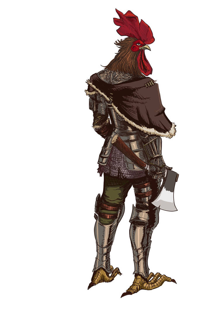 Chicken Knight Art Concept by Ran2Chaos on DeviantArt