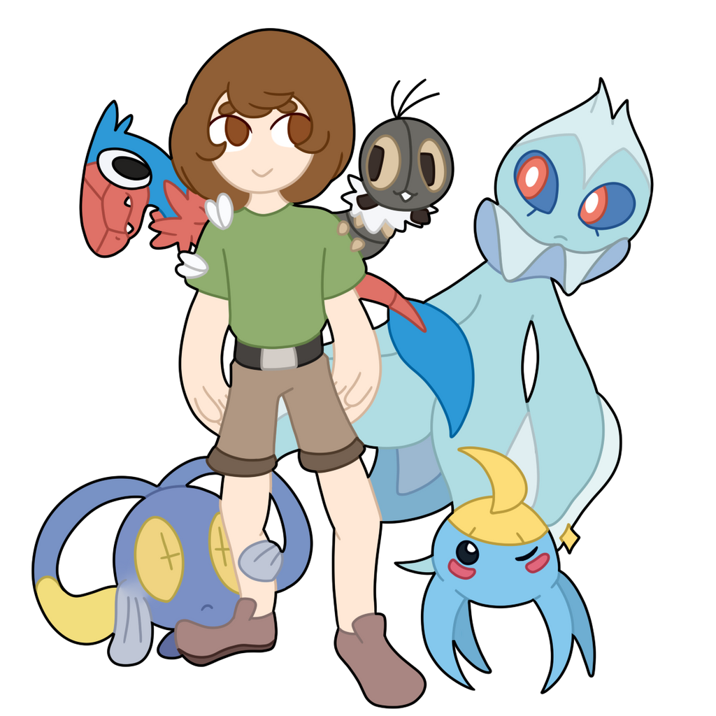 Evon and his pokemon by Fini-EXE on DeviantArt