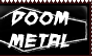 Doom Metal Coffin Stamp