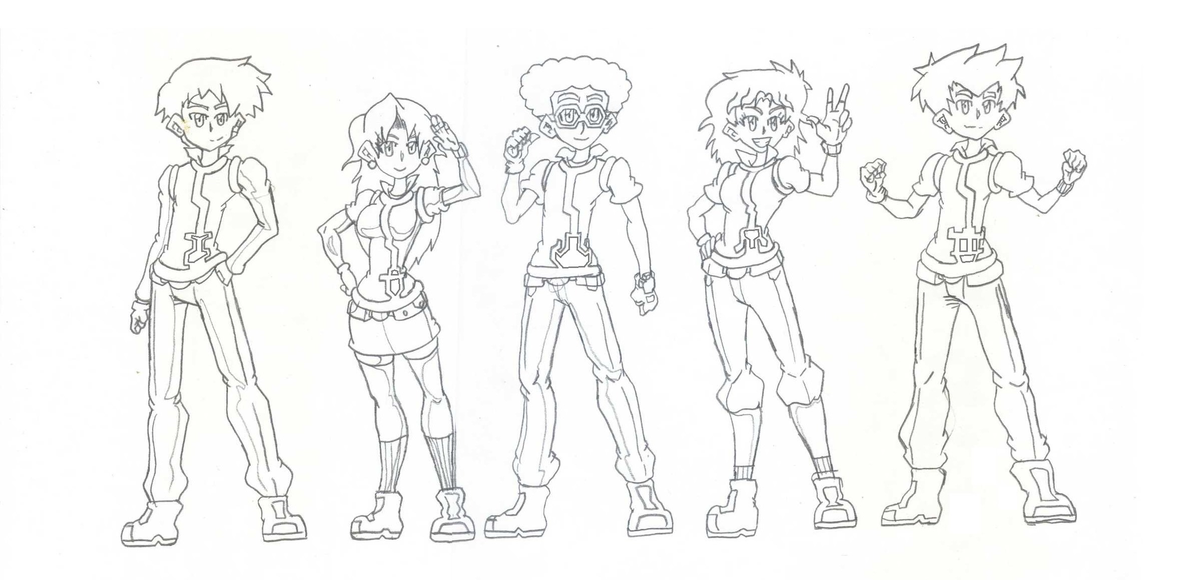 Power Rangers Animated Main 5 - Ranger Uniforms by JayLee2014 on DeviantArt