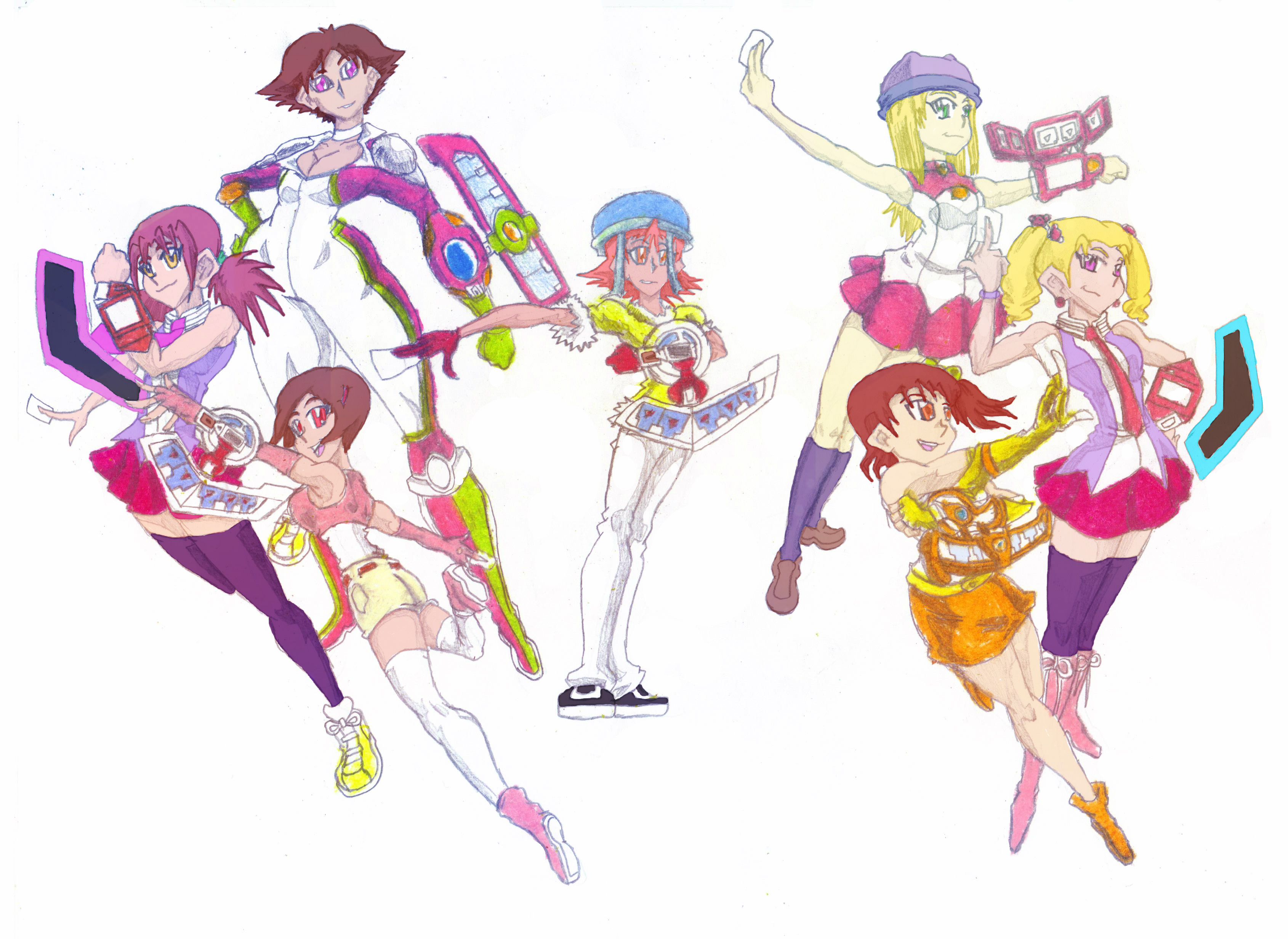 Yu-Gi-Oh/Digimon Crossover (Girls)