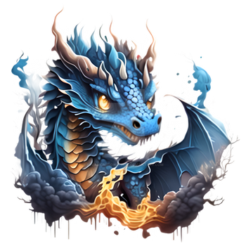 Blue Dragon (AI Image)