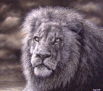 My Lion, using pastels