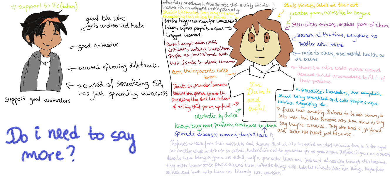 Victaton Support to Victaton and hate to Vic by QueenOfTheAbsurd on DeviantArt