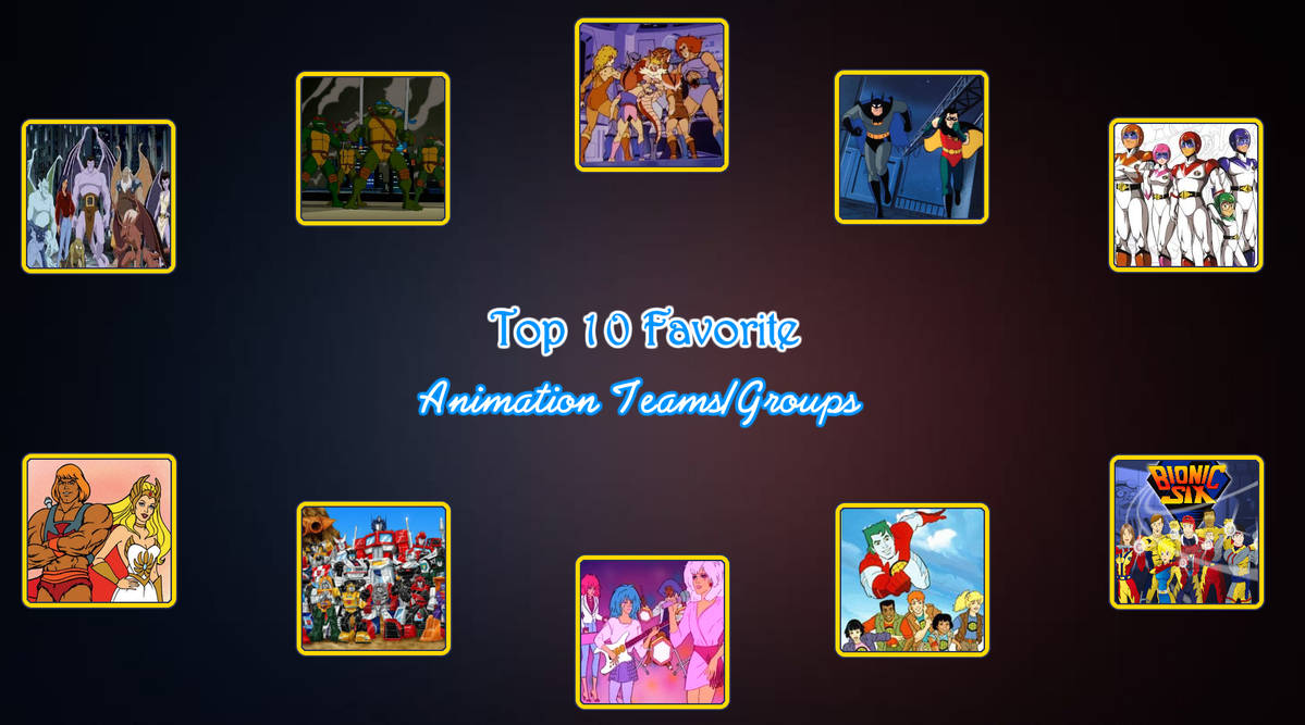 Top 10 Animation Teams and Groups by Lady1Venus on DeviantArt