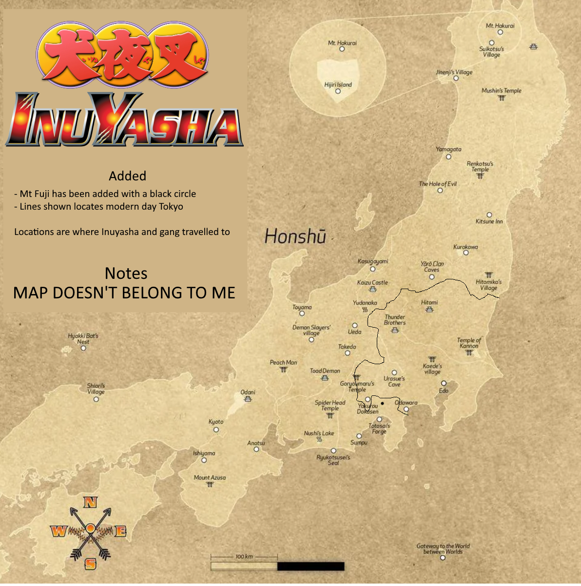 Inuyasha Map by Lady1Venus on DeviantArt