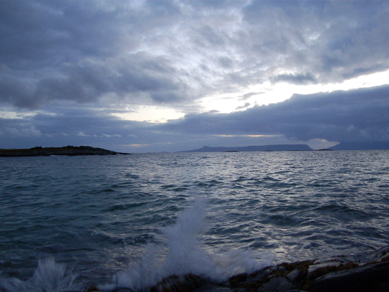 Eigg over the Waves