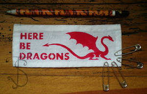 Here be dragons punk patch