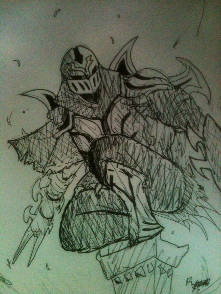 Zed Drawing by HellTrust on DeviantArt