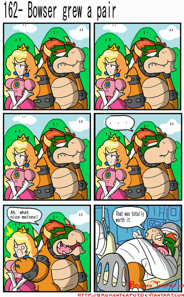 Bowser grew a pair by BrokenTeapot on DeviantArt