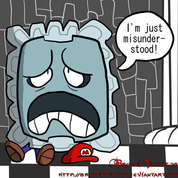 Thwomp by BrokenTeapot on DeviantArt