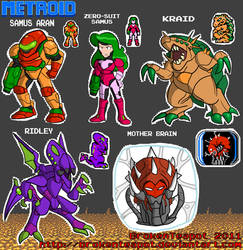 METROID 8-BIT CHARACTERS