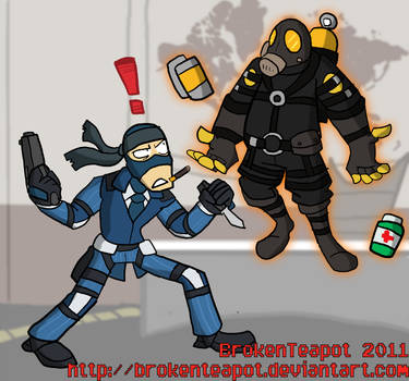 Solid Spy and Pyro Mantis
