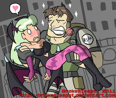 Morrigan X Chris Redfield