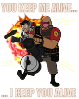 TF2 Medic Heavy spray