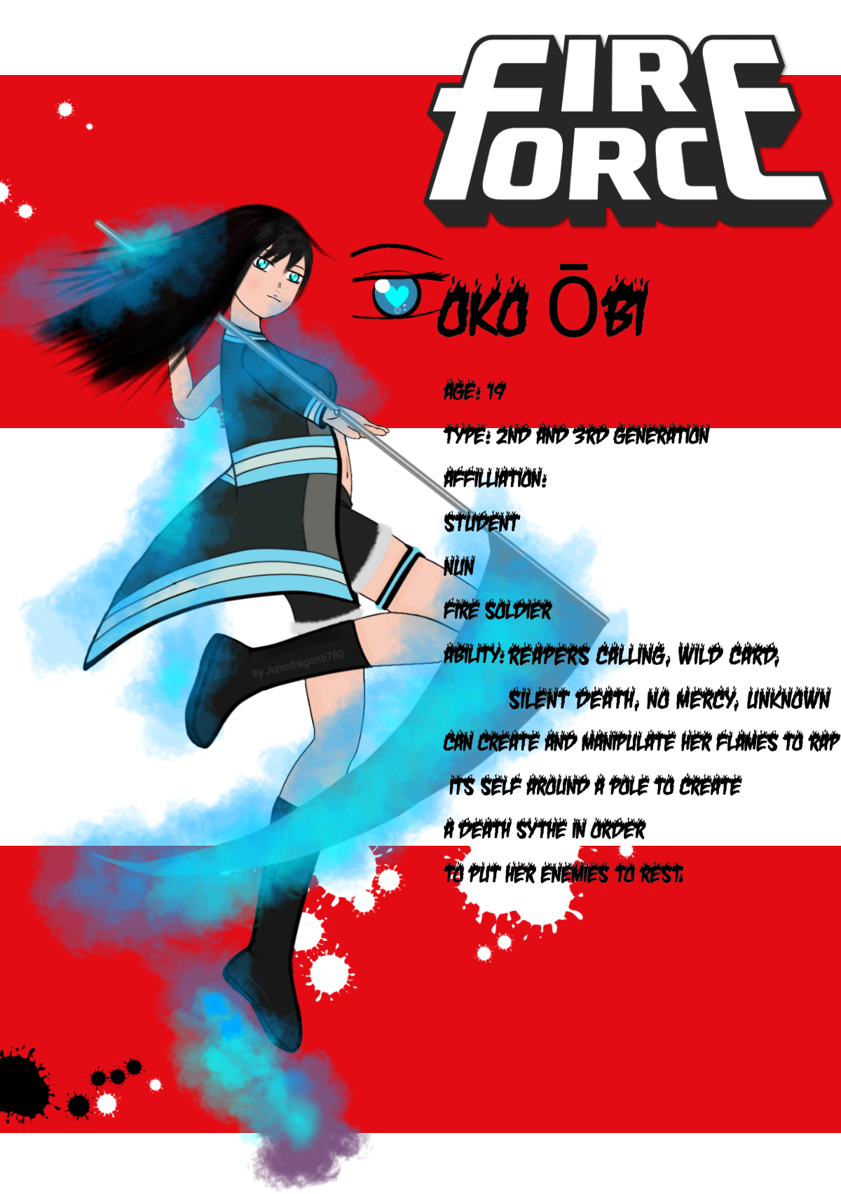 ENS/Fire Force OC- Ref Sheet] Alia Ikeda by HeyItsTeiLee on DeviantArt