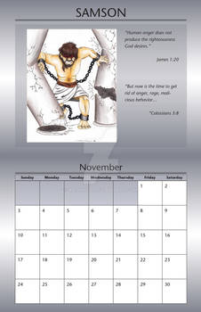 2013 Calender: Unlikely People - November: Samson