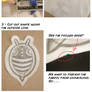 How to make a Patch (Charmy the Bee vest logo)