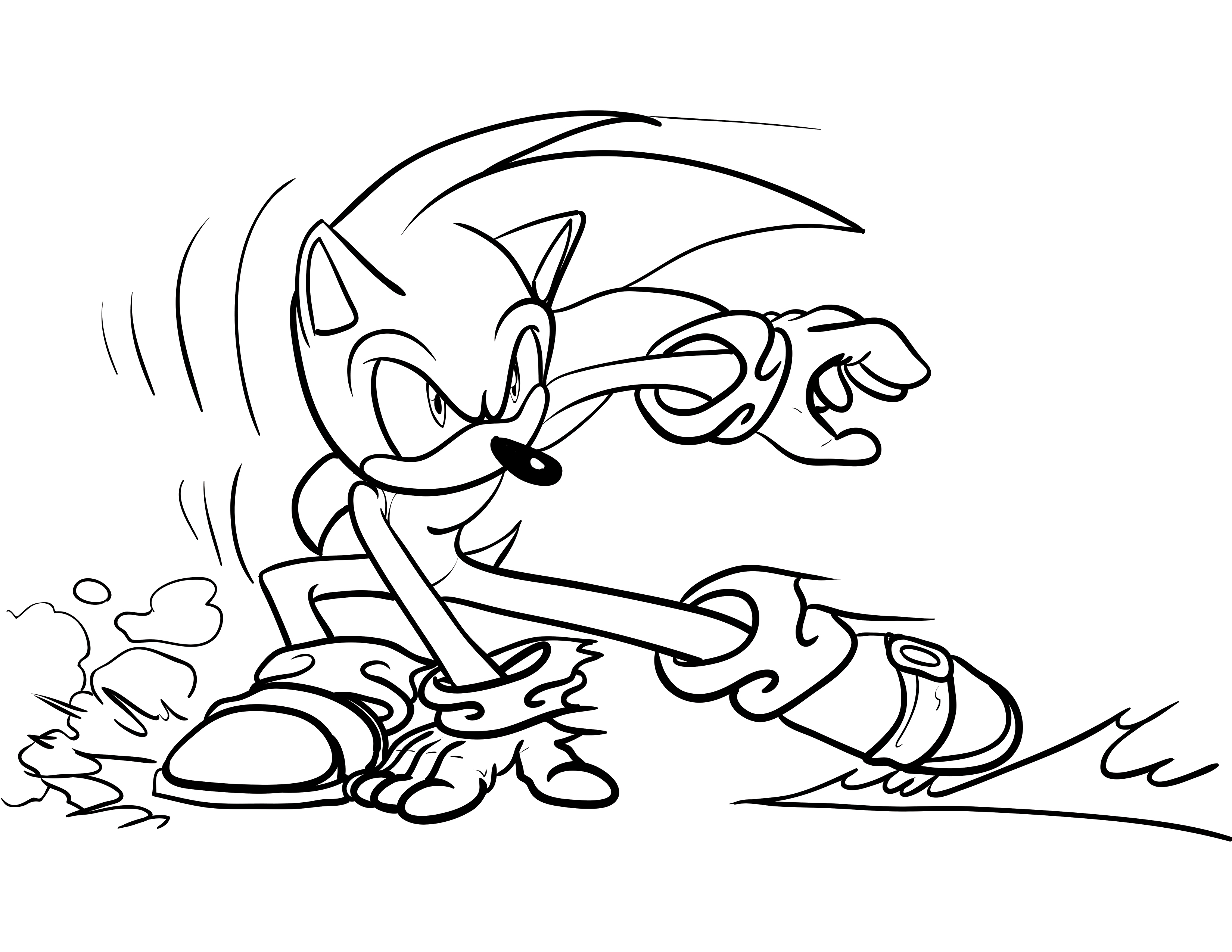 Sonic - Sonic the Hedgehog 2 Coloring Pages - Sonic The Hedgehog