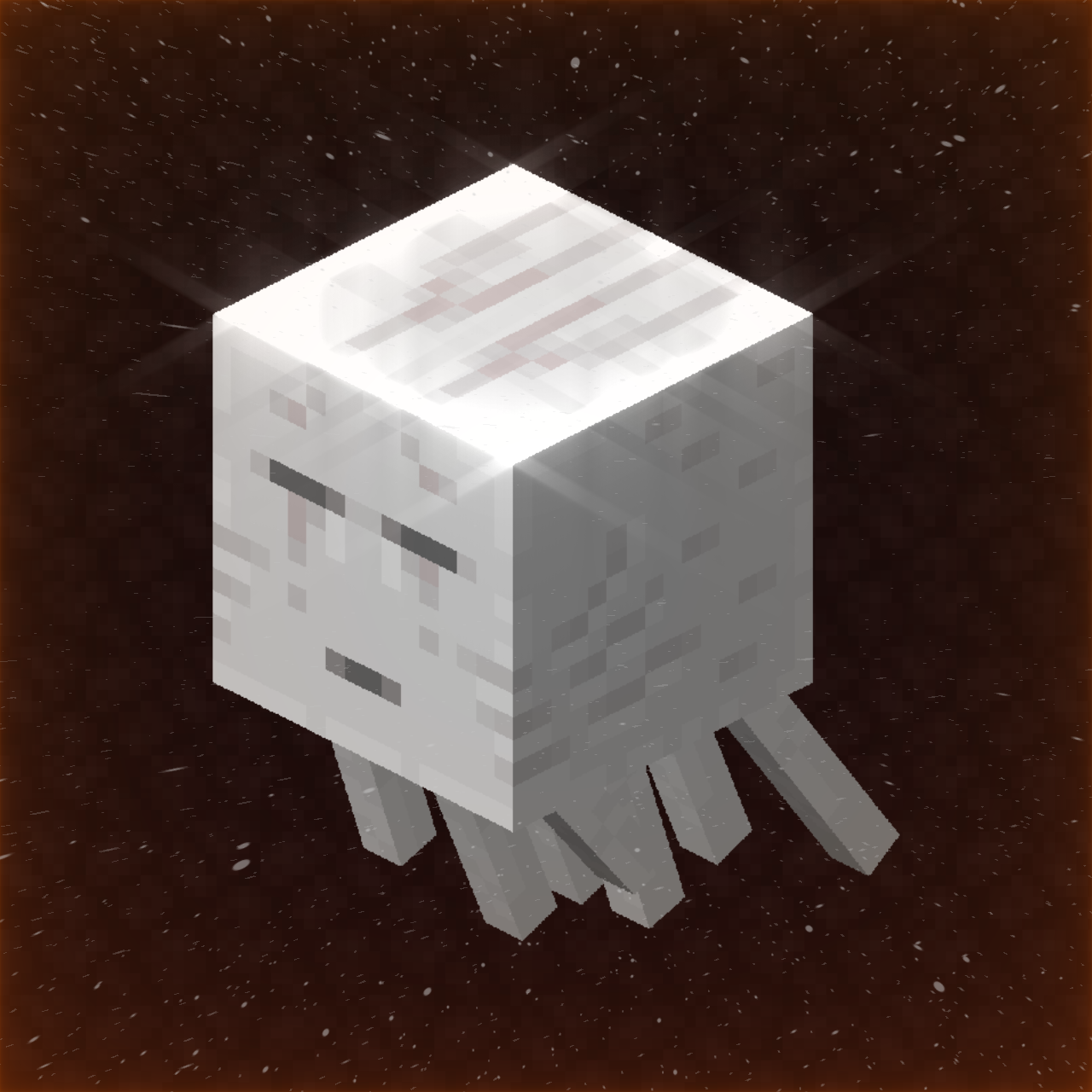 Minecraft Ghast Front Minecraft Ghast Poster, by JohnnyNguyenn by JohnnyNguyenn on DeviantArt