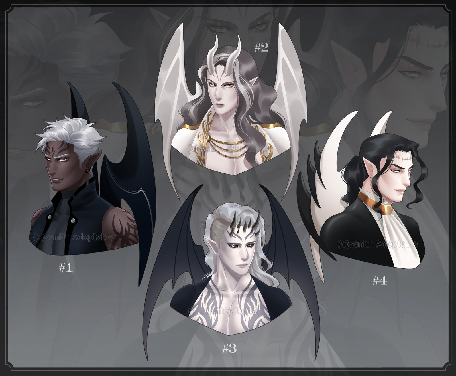 CLOSED Adoptable 35 Demon Bust By Zenitherin On DeviantArt