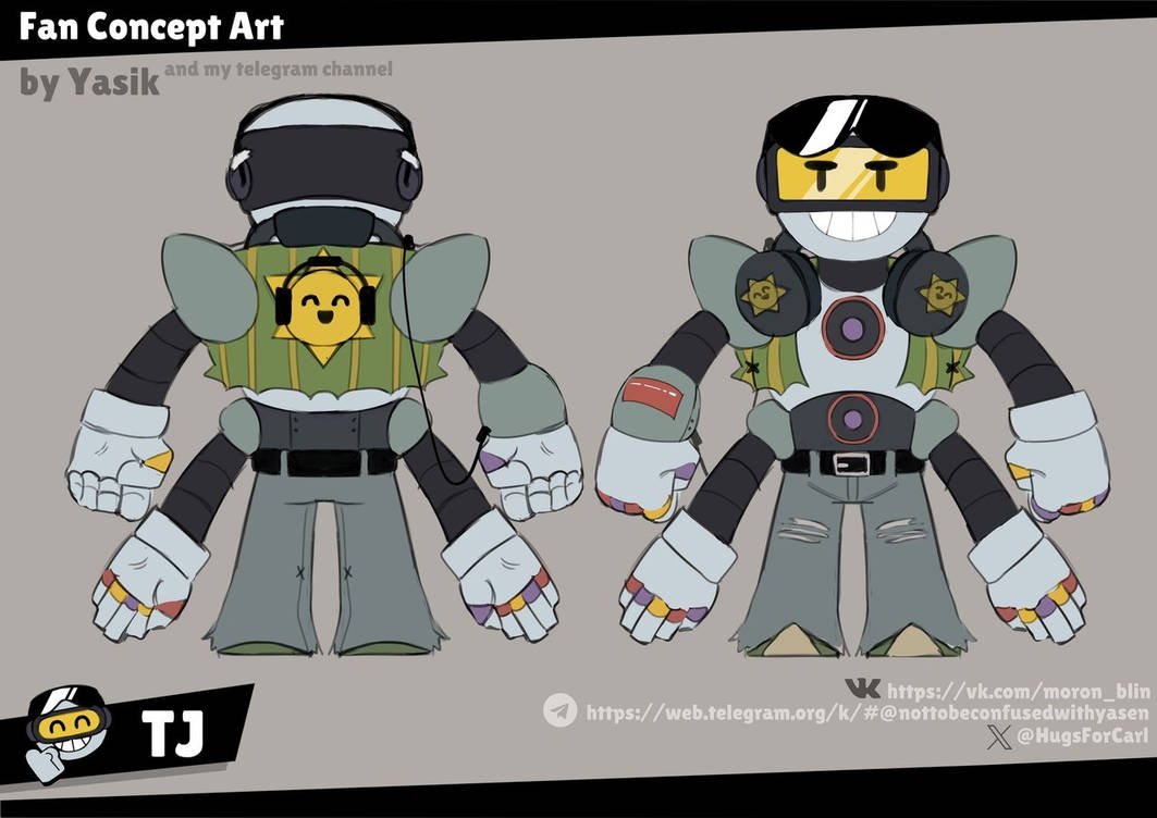 Brawl Custom Deviantart New Fan Brawler Concept | Brawl Stars | TJ by YasikLurkovich on DeviantArt