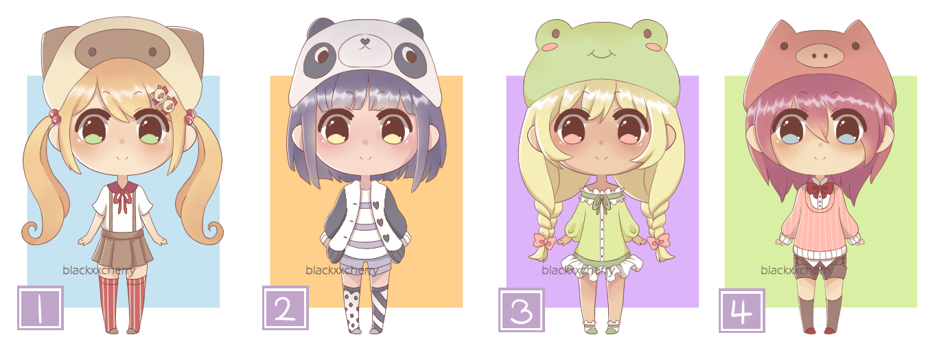 Animal Hat Babies -set price- ::OPEN::