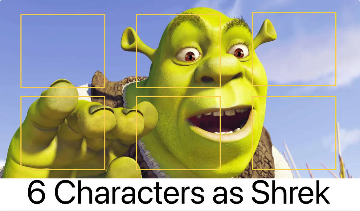 Sharak 6 Characters as Shrek by IMJUSTARANDOMPERSONl on DeviantArt