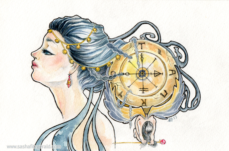Wheel of Fortune Tarot Card by SashaFitzgerald on DeviantArt Wheel of Fortune Tarot Card by SashaFitzgerald on DeviantArt