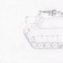 Orange Star Medium Tank Sketch