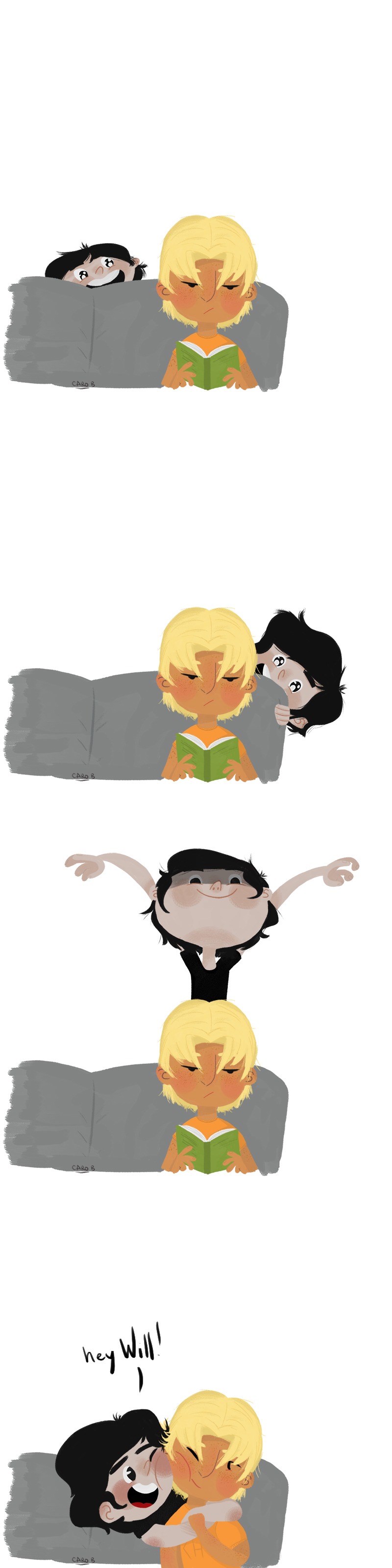 Cuddling Solangelo by Caroboum on DeviantArt