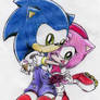 Sonic and Amy Chibi