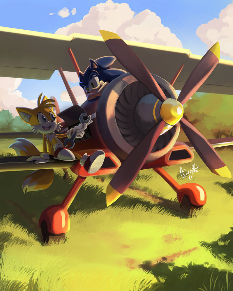 Sonic and Tails by Sheylog on DeviantArt