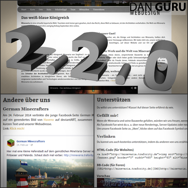 Minevaria Website 2.2 by RoqqR