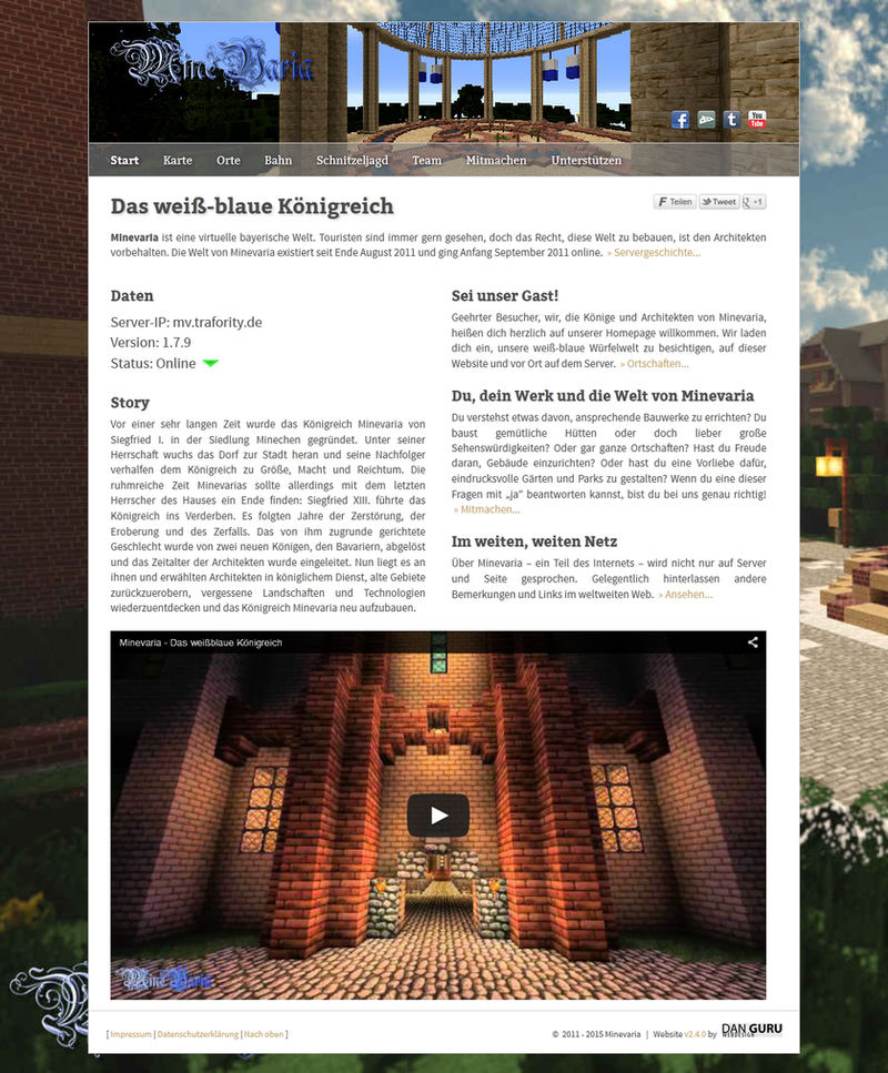 Minevaria Website 2.4 by RoqqR